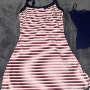 Cotton On Striped Mini Dress - Red, White, and Blue